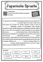 Vorschau - Unterrichtsreihen - Japanische Sprache Lückentext mit Wortspeicher Hörverstehen und Suchsel - Seite 1