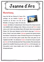 Vorschau - Unterrichtsreihen - Jeanne d'Arc Lückentext mit Wortspeicher Hörverstehen und Suchsel - Seite 2