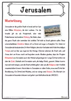 Vorschau - Unterrichtsreihen - Jerusalem Lückentext mit Wortspeicher Hörverstehen und Suchsel - Seite 2