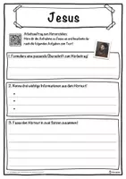 Vorschau - Unterrichtsreihen - Jesus Lückentext mit Wortspeicher Hörverstehen und Suchsel - Seite 3