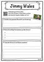 Vorschau - Unterrichtsreihen - Jimmy Wales Lückentext mit Wortspeicher Hörverstehen und Suchsel - Seite 3