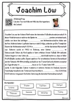 Vorschau - Unterrichtsreihen - Joachim Löw Lückentext mit Wortspeicher Hörverstehen und Suchsel - Seite 1