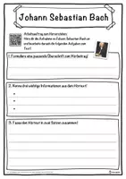 Vorschau - Unterrichtsreihen - Johann Sebastian Bach Lückentext mit Wortspeicher Hörverstehen und Suchsel - Seite 3