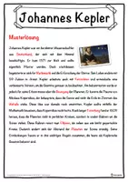 Vorschau - Unterrichtsreihen - Johannes Kepler Lückentext mit Wortspeicher Hörverstehen und Suchsel - Seite 2