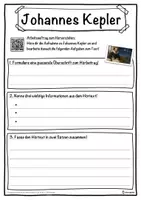 Vorschau - Unterrichtsreihen - Johannes Kepler Lückentext mit Wortspeicher Hörverstehen und Suchsel - Seite 3