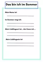 Vorschau - Stundenentwürfe - Kreativ durch den Sommer – DaZ-Fördermappe für die Sommerschule (1. & 2. Klasse) - Seite 3