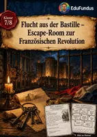 Vorschau - Arbeitsblätter - Escape Room Französische Revolution: Flucht aus der Bastille (Klasse 7/8) – Suchsel, Rätsel & Quellenarbeit - Deckblatt