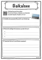 Vorschau - Unterrichtsreihen - Baikalsee Lückentext mit Wortspeicher Hörverstehen und Suchsel - Seite 3