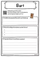 Vorschau - Unterrichtsreihen - Bart Lückentext mit Wortspeicher Hörverstehen und Suchsel - Seite 3