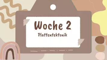 Vorschau - Stundenentwürfe - Plattentektonik Wochenarbeitsplan Woche 2 - Seite 1