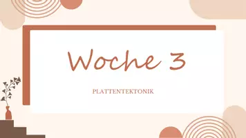 Vorschau - Stundenentwürfe - Wochenarbeitsplan Geo Klasse 8 Woche 3 Plattentektonik - Seite 1
