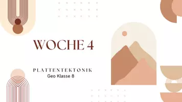 Vorschau - Stundenentwürfe - Wochenarbeitsplan Klasse 8 - Woche 4 Plattentektonik - Seite 1