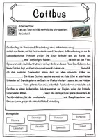 Vorschau - Unterrichtsreihen - Cottbus Lückentext mit Wortspeicher Hörverstehen und Suchsel - Seite 1
