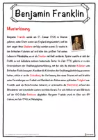 Vorschau - Unterrichtsreihen - Benjamin Franklin Lückentext mit Wortspeicher Hörverstehen und Suchsel - Seite 2