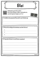 Vorschau - Unterrichtsreihen - Blei Lückentext mit Wortspeicher Hörverstehen und Suchsel - Seite 3