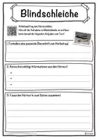 Vorschau - Unterrichtsreihen - Blindschleiche Lückentext mit Wortspeicher Hörverstehen und Suchsel - Seite 3