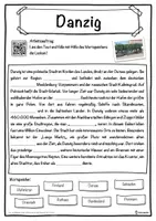 Vorschau - Unterrichtsreihen - Danzig Lückentext mit Wortspeicher Hörverstehen und Suchsel - Seite 1