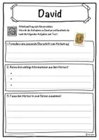 Vorschau - Unterrichtsreihen - David Lückentext mit Wortspeicher Hörverstehen und Suchsel - Seite 3