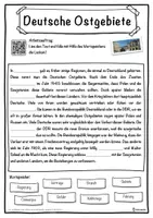 Vorschau - Unterrichtsreihen - Deutsche Ostgebiete Lückentext mit Wortspeicher Hörverstehen und Suchsel - Seite 1