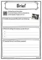 Vorschau - Unterrichtsreihen - Brief Lückentext mit Wortspeicher Hörverstehen und Suchsel - Seite 3