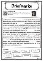 Vorschau - Unterrichtsreihen - Briefmarke Lückentext mit Wortspeicher Hörverstehen und Suchsel - Seite 1