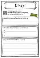 Vorschau - Unterrichtsreihen - Dinkel Lückentext mit Wortspeicher Hörverstehen und Suchsel - Seite 3