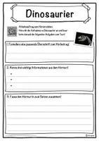 Vorschau - Unterrichtsreihen - Dinosaurier Lückentext mit Wortspeicher Hörverstehen und Suchsel - Seite 3