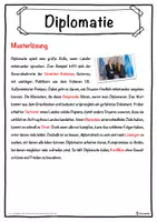 Vorschau - Unterrichtsreihen - Diplomatie Lückentext mit Wortspeicher Hörverstehen und Suchsel - Seite 2
