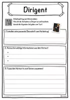 Vorschau - Unterrichtsreihen - Dirigent Lückentext mit Wortspeicher Hörverstehen und Suchsel - Seite 3
