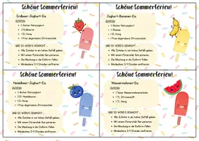 Vorschau - Bildkarten - Sommerferiengruß "Eis zum selber machen" - Seite 2