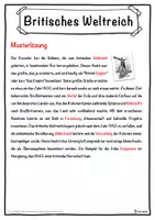 Vorschau - Unterrichtsreihen - Britisches Weltreich Lückentext mit Wortspeicher Hörverstehen und Suchsel - Seite 2