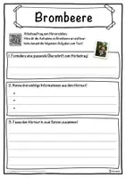 Vorschau - Unterrichtsreihen - Brombeere Lückentext mit Wortspeicher Hörverstehen und Suchsel - Seite 3