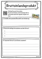 Vorschau - Unterrichtsreihen - Bruttoinlandsprodukt Lückentext mit Wortspeicher Hörverstehen und Suchsel - Seite 3