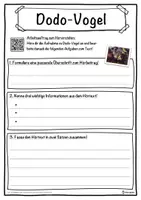 Vorschau - Unterrichtsreihen - Dodo-Vogel Lückentext mit Wortspeicher Hörverstehen und Suchsel - Seite 3