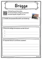 Vorschau - Unterrichtsreihen - Brügge Lückentext mit Wortspeicher Hörverstehen und Suchsel - Seite 3