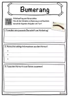 Vorschau - Unterrichtsreihen - Bumerang Lückentext mit Wortspeicher Hörverstehen und Suchsel - Seite 3