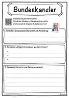 Vorschau - Unterrichtsreihen - Bundeskanzler Lückentext mit Wortspeicher Hörverstehen und Suchsel - Seite 3