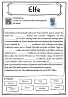 Vorschau - Unterrichtsreihen - Elfe Lückentext mit Wortspeicher Hörverstehen und Suchsel - Seite 1