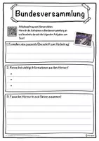 Vorschau - Unterrichtsreihen - Bundesversammlung Lückentext mit Wortspeicher Hörverstehen und Suchsel - Seite 3