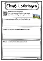 Vorschau - Unterrichtsreihen - Elsaß-Lothringen Lückentext mit Wortspeicher Hörverstehen und Suchsel - Seite 3