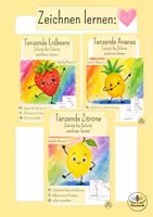 Vorschau - Mal- und Bastelvorlagen - Materialpaket Kunst im Sommer – 5 fertige Doppelstunden für Klasse 2 & 3 | Sommer Kunstunterricht Grundschule | Arbeitsblätter Kunst | Ferien Unterrichtsmaterial - Seite 3
