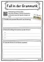 Vorschau - Unterrichtsreihen - Fall in der Grammatik Lückentext mit Wortspeicher Hörverstehen und Suchsel - Seite 3