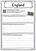 Vorschau - Unterrichtsreihen - England Lückentext mit Wortspeicher Hörverstehen und Suchsel - Seite 3