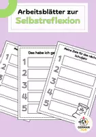 Vorschau - Arbeitsblätter - Arbeitsblätter zur Selbstreflexion - Deckblatt