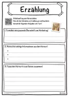 Vorschau - Unterrichtsreihen - Erzählung Lückentext mit Wortspeicher Hörverstehen und Suchsel - Seite 3