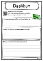 Vorschau - Unterrichtsreihen - Basilikum Lückentext mit Wortspeicher Hörverstehen und Suchsel - Seite 3
