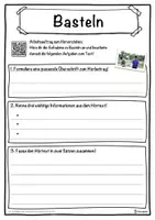 Vorschau - Unterrichtsreihen - Basteln Lückentext mit Wortspeicher Hörverstehen und Suchsel - Seite 3