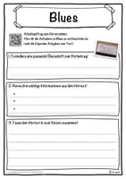 Vorschau - Unterrichtsreihen - Blues Lückentext mit Wortspeicher Hörverstehen und Suchsel - Seite 3