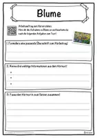Vorschau - Unterrichtsreihen - Blume Lückentext mit Wortspeicher Hörverstehen und Suchsel - Seite 3