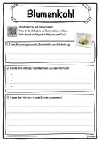 Vorschau - Unterrichtsreihen - Blumenkohl Lückentext mit Wortspeicher Hörverstehen und Suchsel - Seite 3
